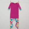 Pyjama 50-56: Donkerroze met lolly's - Afbeelding 2