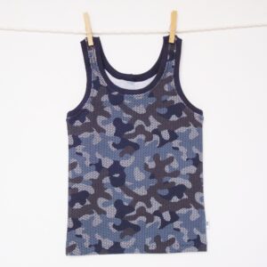 Hemd 110-116: Camouflage donkerblauw